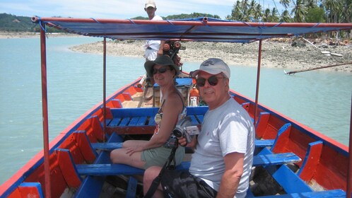 covered tour boat in Koh Samuri