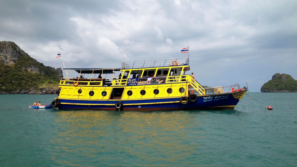 Yellow boat in Koh Samui