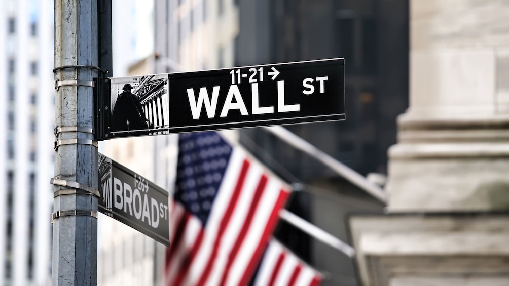 Wall Street sign in New York