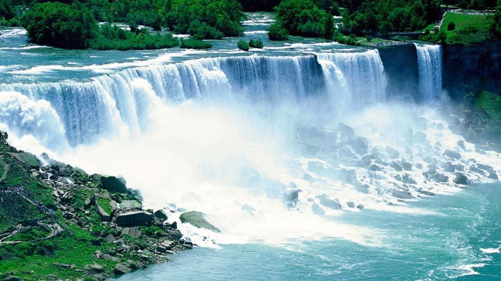 American side of Niagara Falls in New York