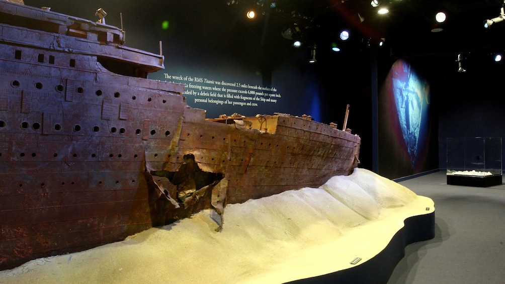 Replica of the Titanic's wreckage