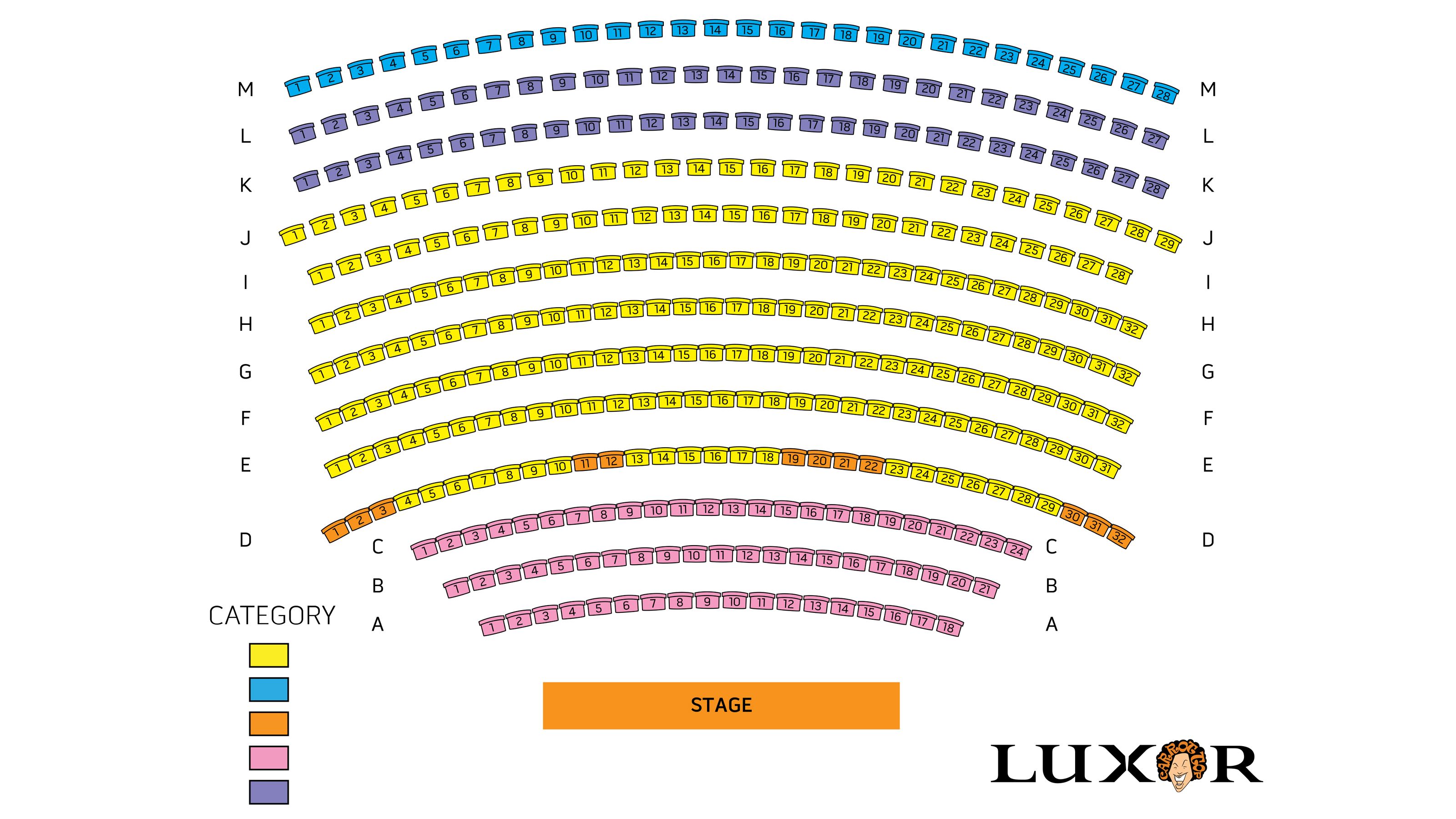 Luxor Seating Chart