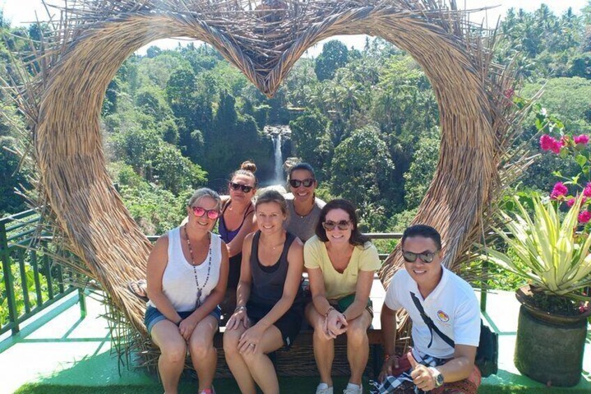 Ms Ashley Inman and friends from USA
At Tegenungan waterfall