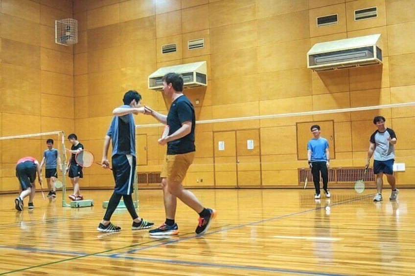 Badminton in Osaka with local players!