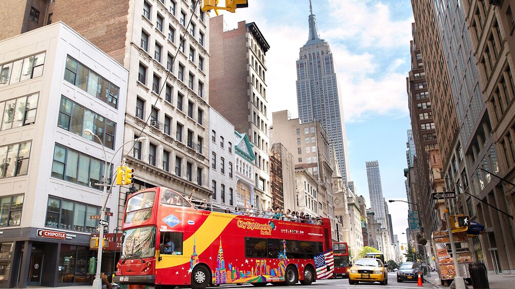 Tour bus in New York City