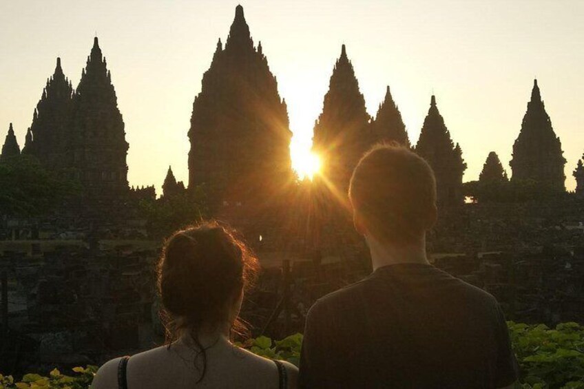 Sunset Moment at Prambanan Temple