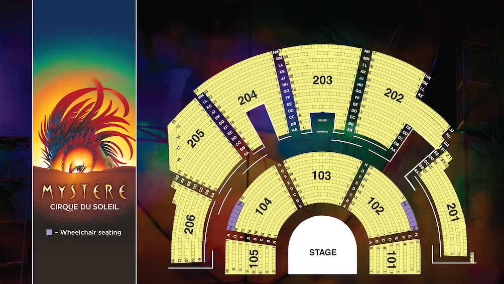 Mystere Seating Chart