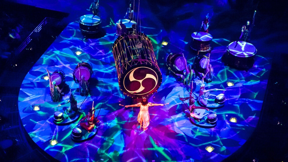Aerial view of Cirque Du Soleil show