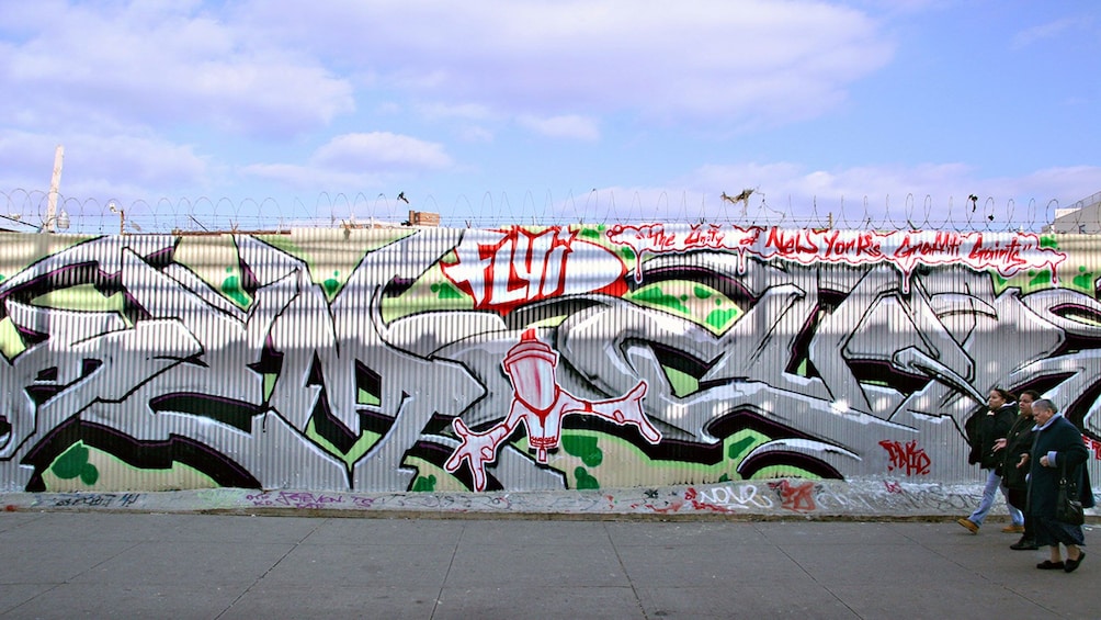 Large graffiti wall in New York