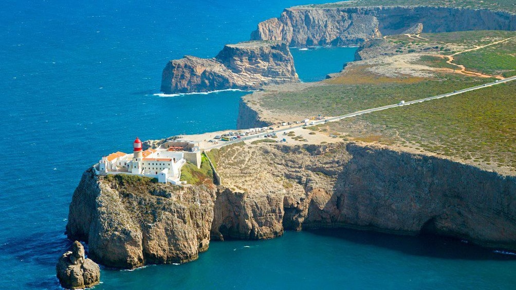 Ponta da Piedade lighthouse along the cliffs of Lagos