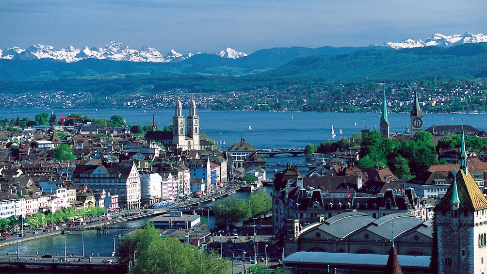 city view  in Zurich 
