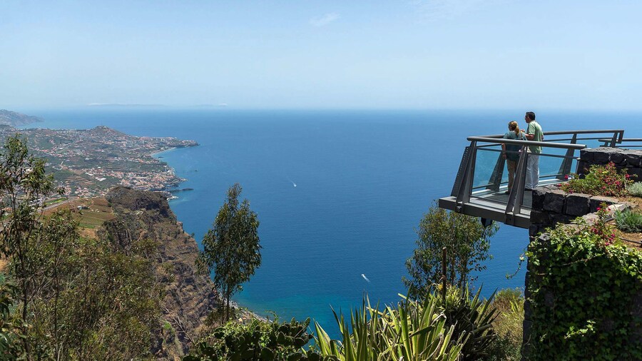 People overlooking a scenic vista in Madeira