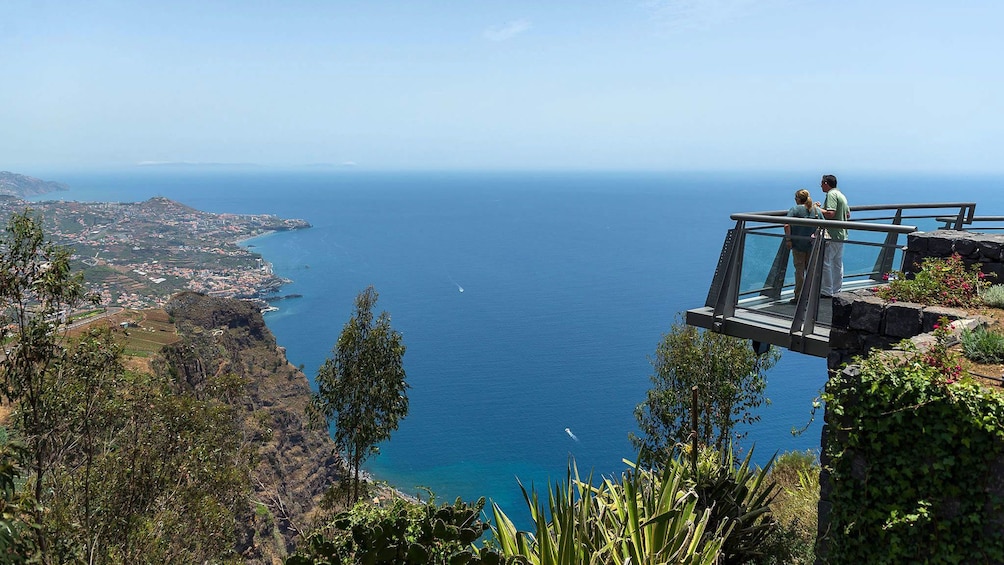 People overlooking a scenic vista in Madeira