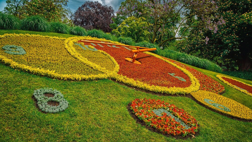 clock shaped garden in 