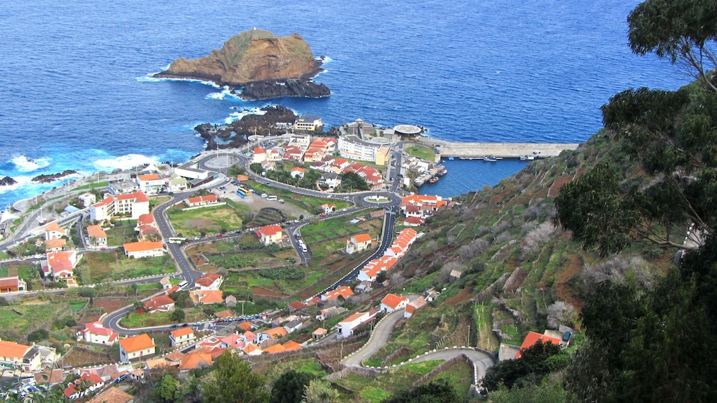 A coastal town in Madeira