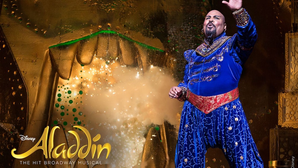 scene from Aladdin show in new york