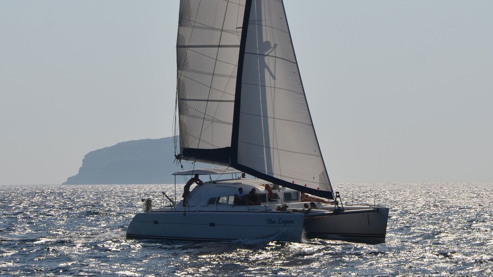 Sailboat in Santorini