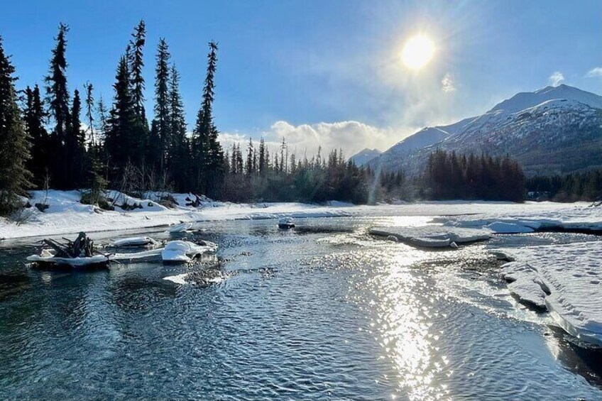 Sunny beautiful Alaskan day.