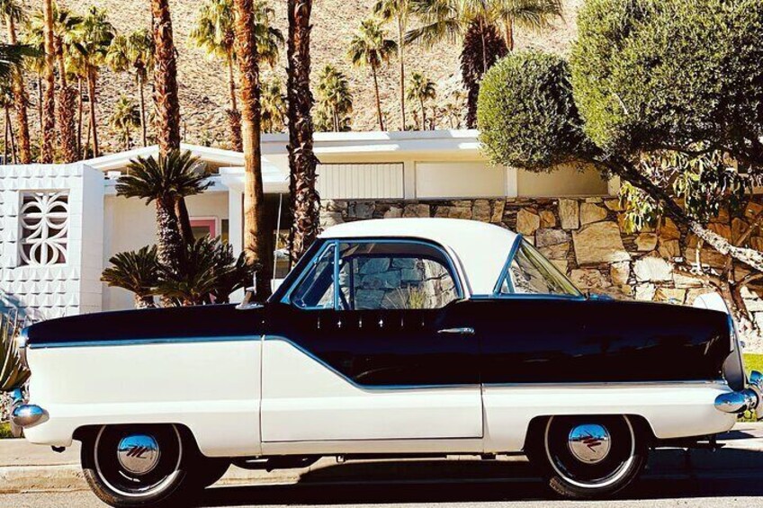 Classic cars are a common sight in Palm Springs