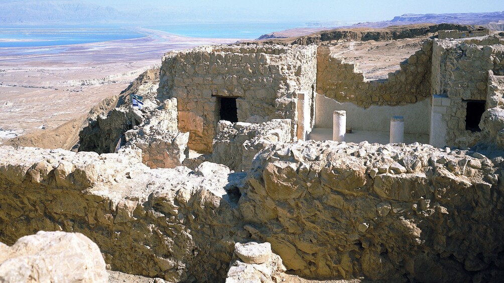 Remains of a building in Massada