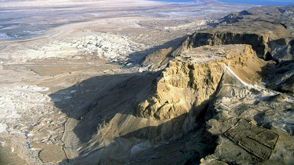 Show item 2 of 6. Aerial view of cliffs in Israel