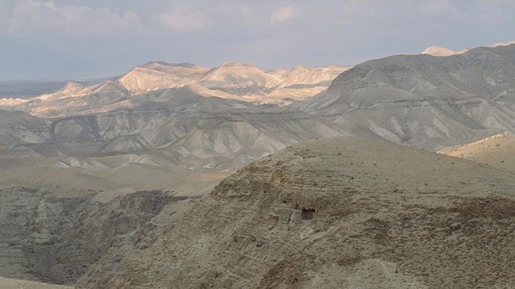 The desert and mountains outside bethlehem 