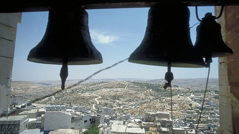 Show item 4 of 6. bells in a church in bethlehem