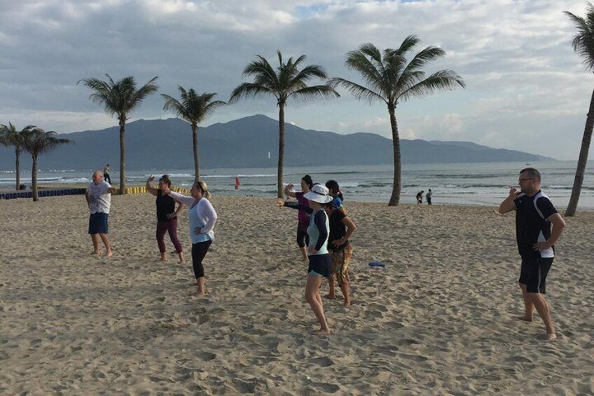 Chen Tai Chi, morning practice on the beach