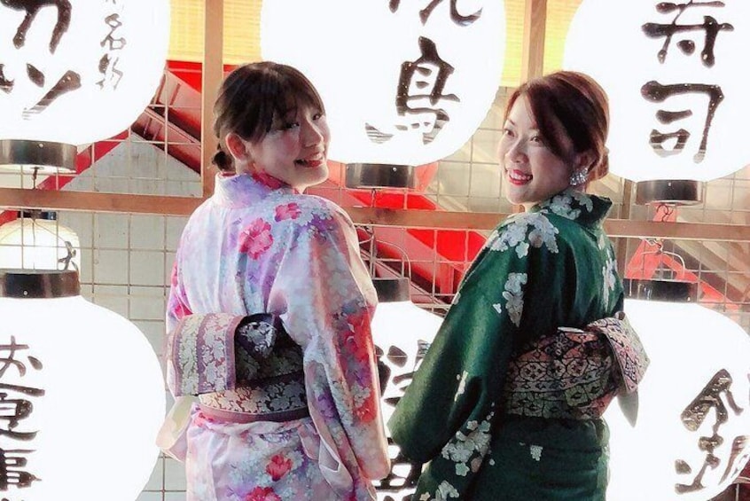 Real Kimono experience and Tsumami Kanzashi Workshop
