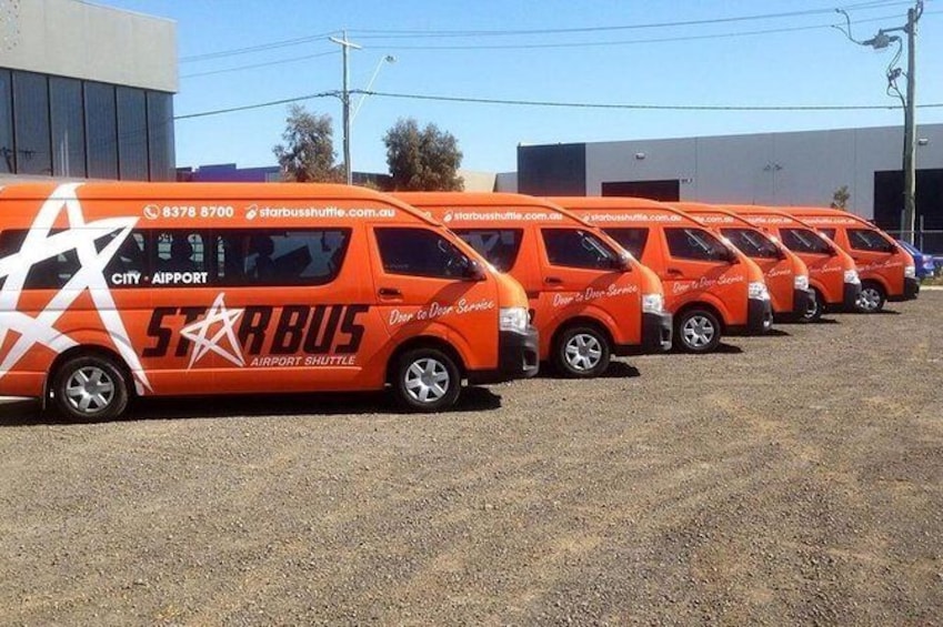 Show item 1 of 1. Melbourne Airport Shuttle: Airport to Melbourne CBD One-Way