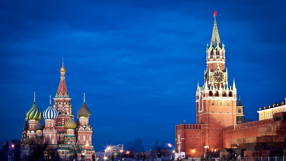 Show item 4 of 5. St. Basil's Cathedral and the Red Square of Moscow, Russia