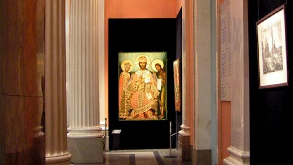 正在顯示第 2 張相片,共 4 張。 Portrait of saints on exhibit in the Pushkin Museum of Fine Arts
