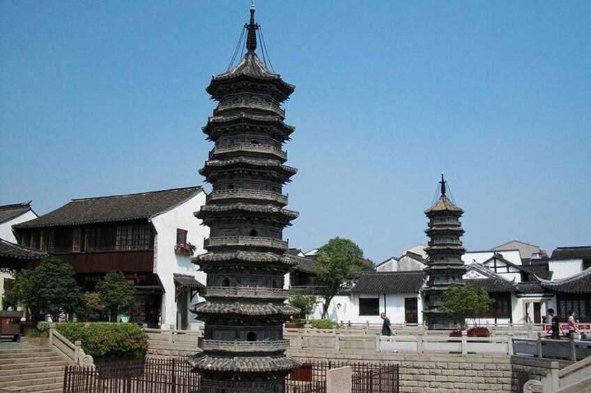 ancient pagoda in the town 