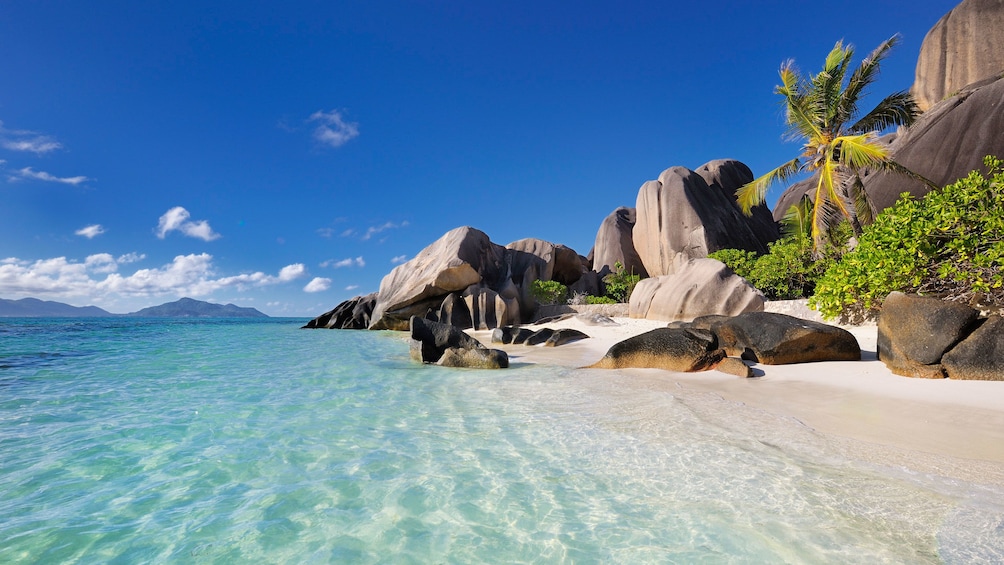 Show item 4 of 5. Beautiful beach in Seychelles