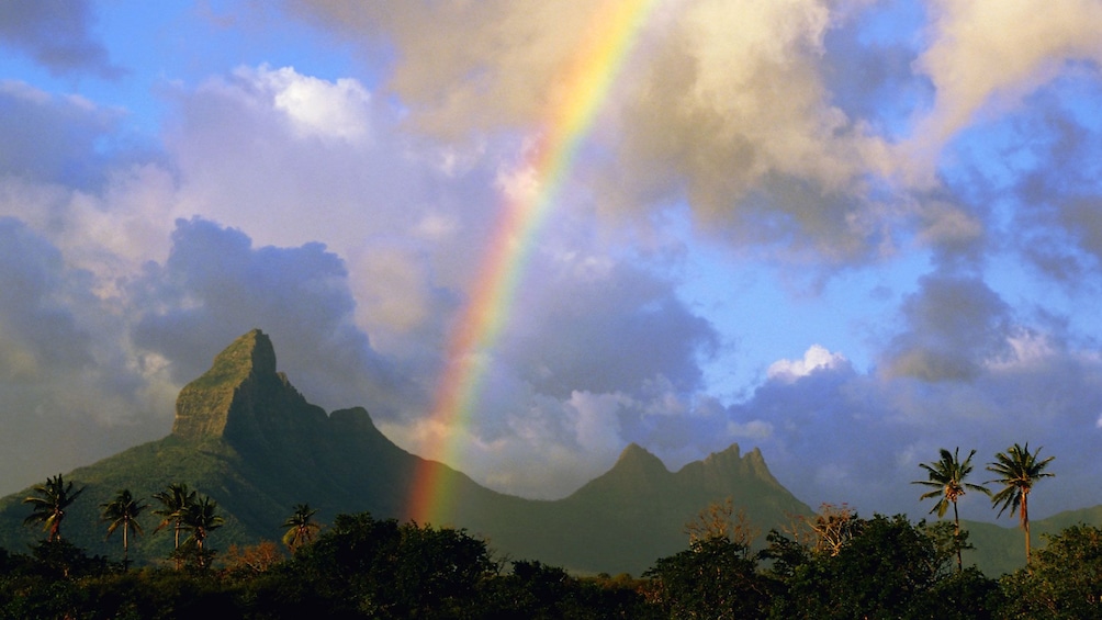 rainbow spotted near the beach at the Northern Islands