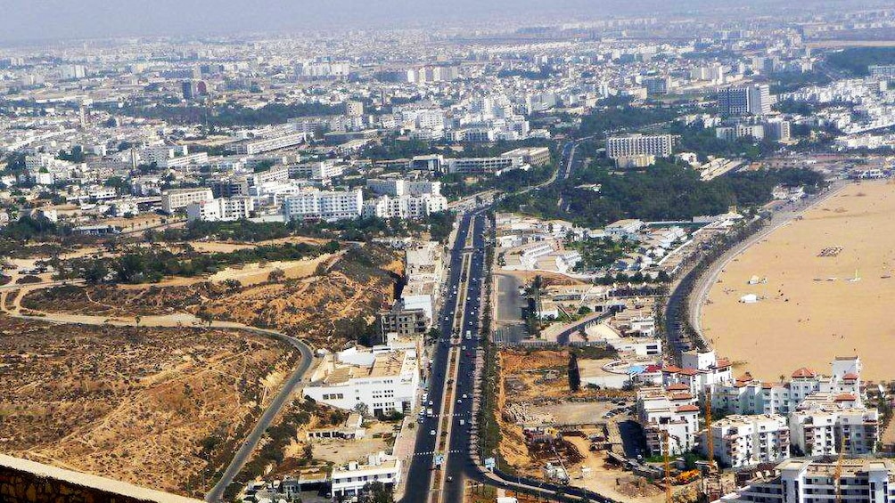 Aerial view of the city of Agadir