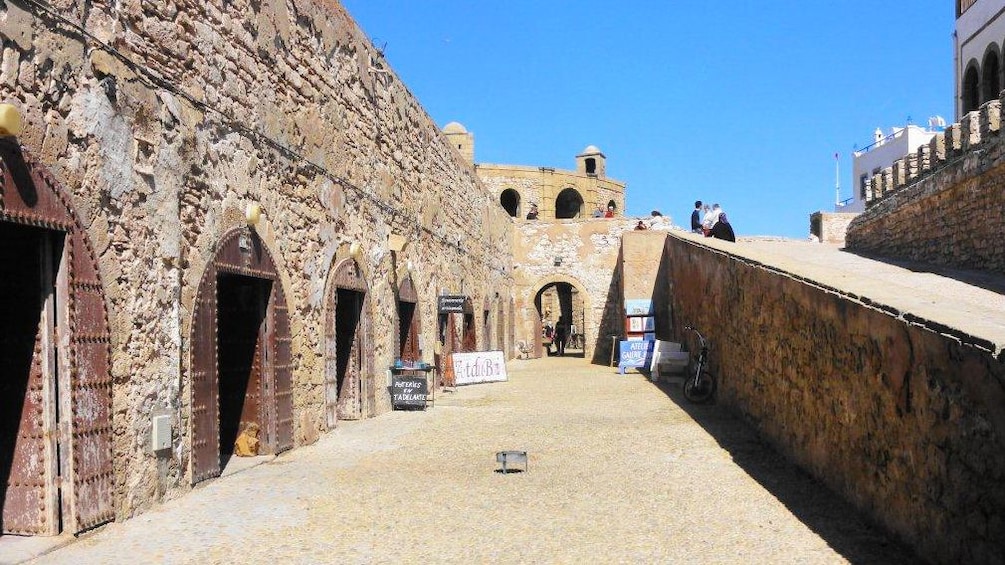 Stone walkway through the town of Essaouira