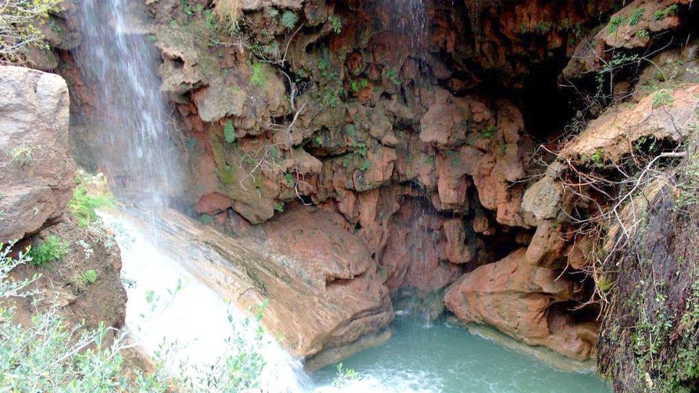 Waterfall and pool in Agadir