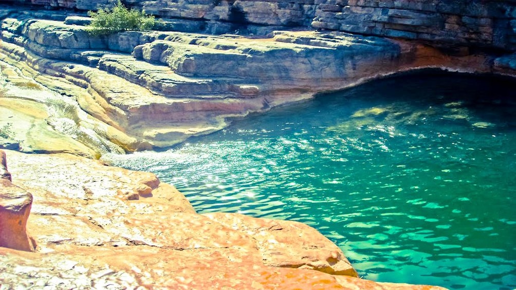 Sparkling rock pool in Paradise Valley