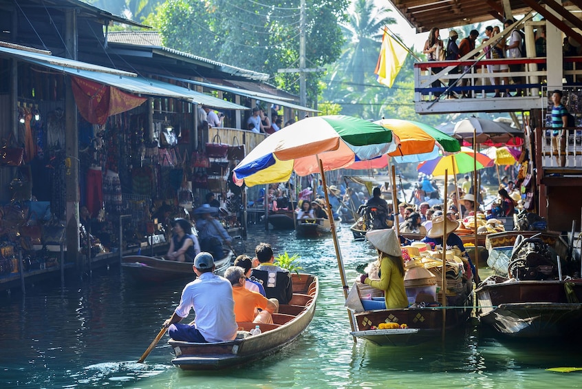  Floating Market with Long-Tail Boat & Thai Village Tour