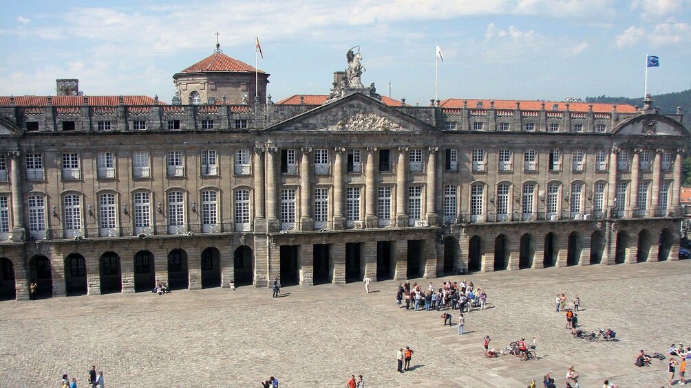 groups in an open public space in Spain