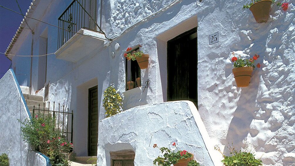 white building exterior in Frigiliana