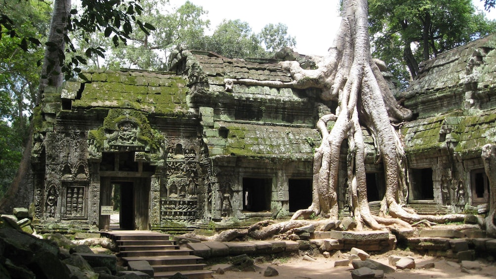 View of an ancient temple in Siem Reap 