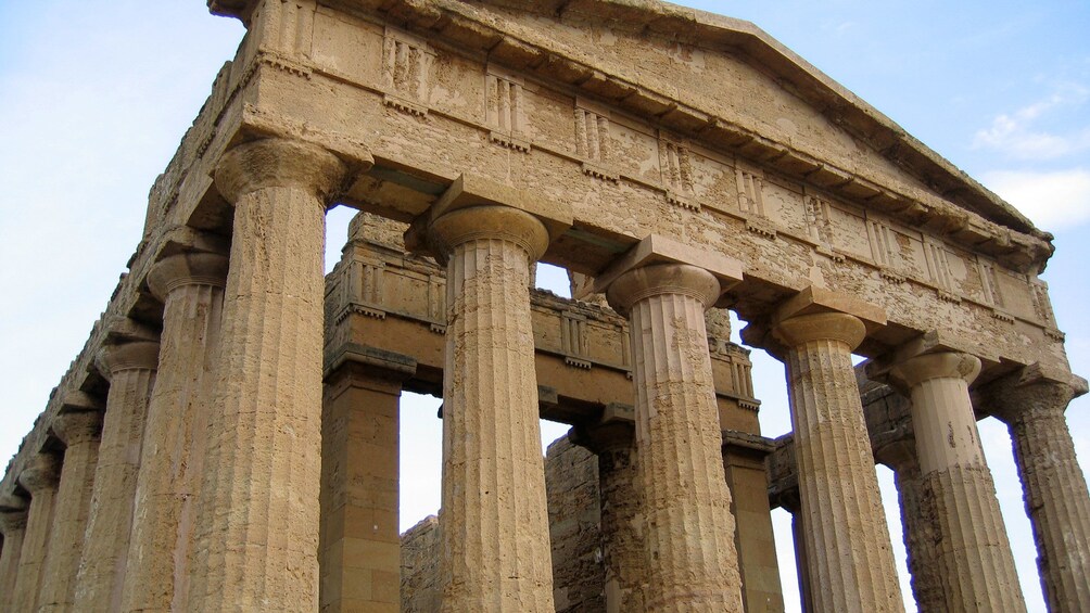 Close view of the Valle dei Templi