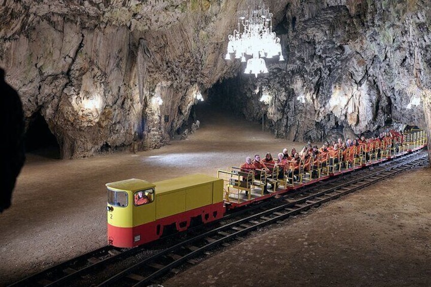 Train Ride in Postojna cave