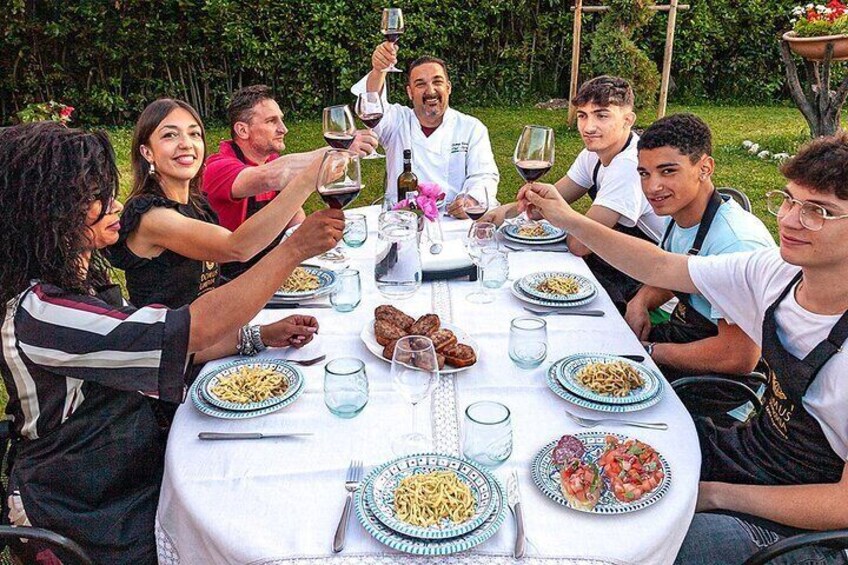 Cooking class of Spoleto recipes, fresh pasta and truffles