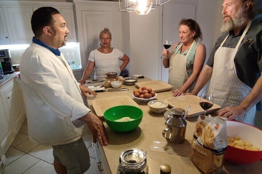 cooking class with chef Stefano