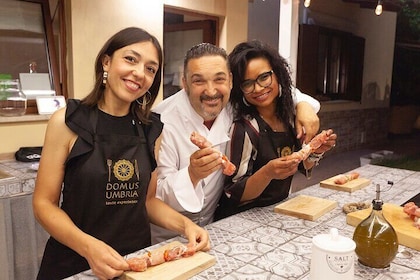 Cooking class of Spoleto recipes, fresh pasta and truffles
