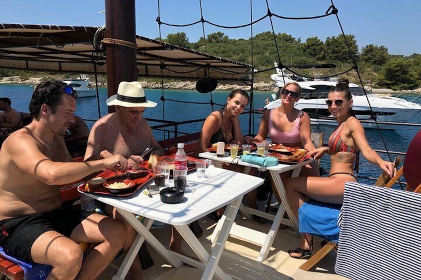 Guests on the sundeck