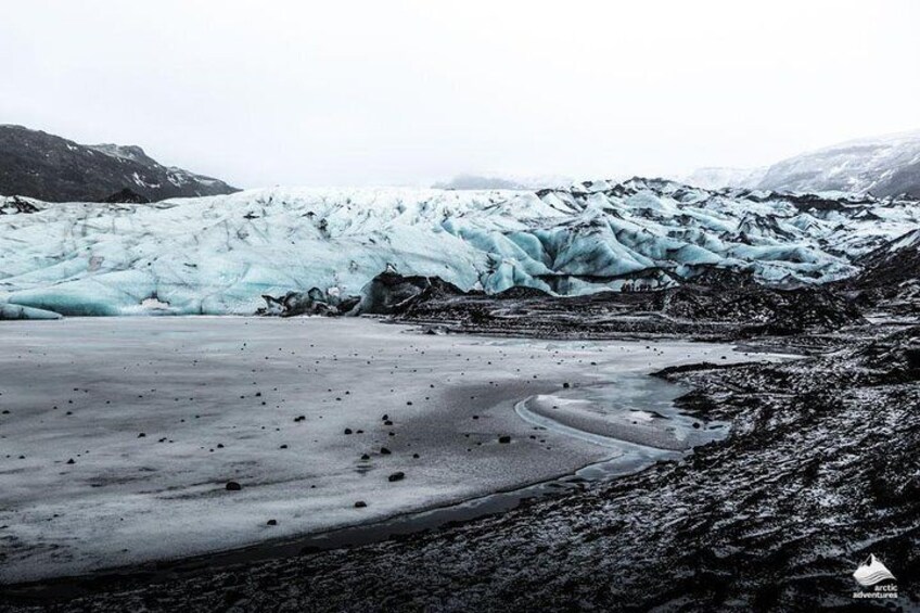 Lagoone Sólheimajökull